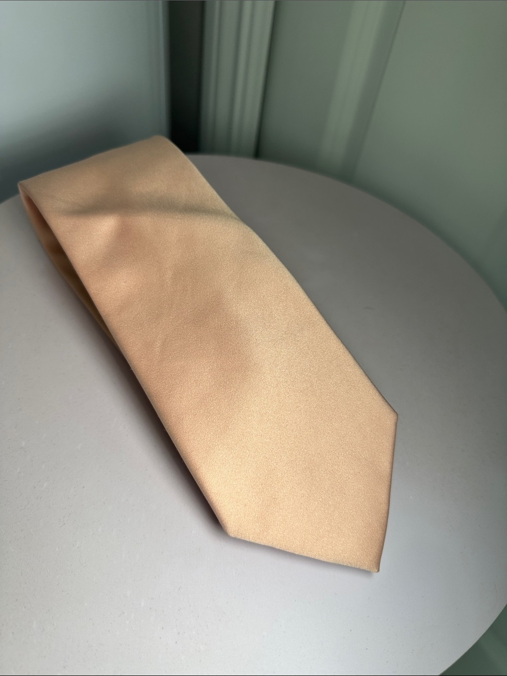 Vesuvio Napoli Men's Peach Satin Tie